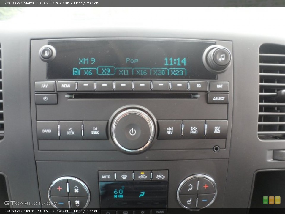 Ebony Interior Audio System for the 2008 GMC Sierra 1500 SLE Crew Cab #53664392
