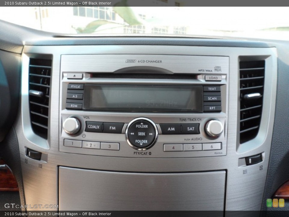 Off Black Interior Audio System for the 2010 Subaru Outback 2.5i Limited Wagon #53665211