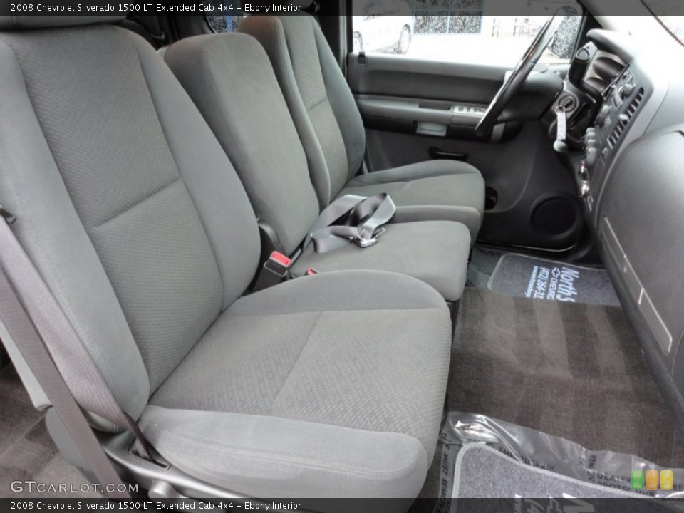 Ebony Interior Photo for the 2008 Chevrolet Silverado 1500 LT Extended Cab 4x4 #53666014