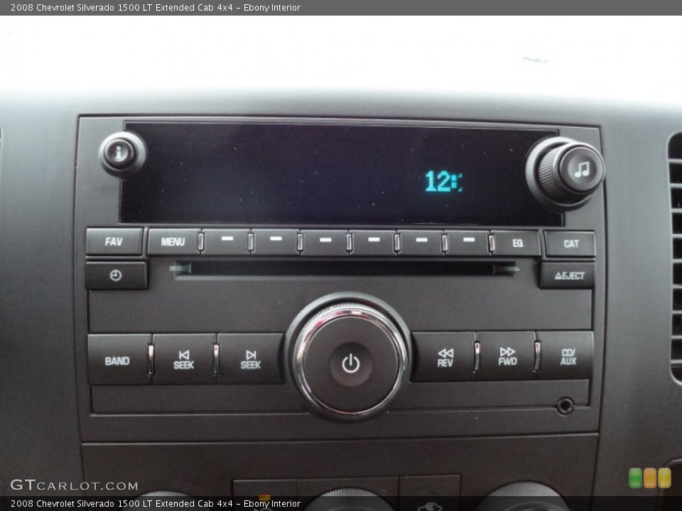 Ebony Interior Audio System for the 2008 Chevrolet Silverado 1500 LT Extended Cab 4x4 #53666024