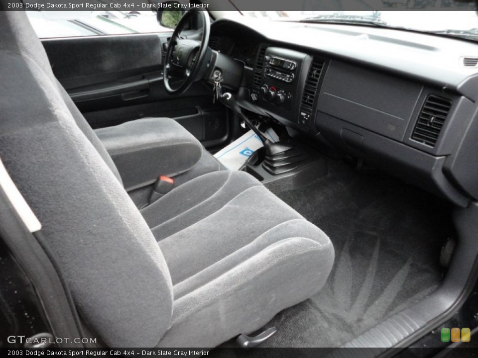 Dark Slate Gray Interior Photo for the 2003 Dodge Dakota Sport Regular Cab 4x4 #53666441