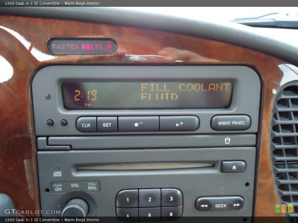 Warm Beige Interior Audio System for the 1999 Saab 9-3 SE Convertible #53666842