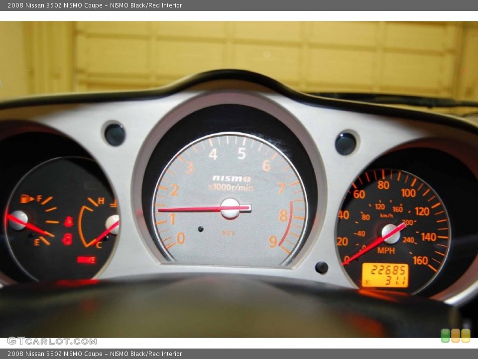 NISMO Black/Red Interior Gauges for the 2008 Nissan 350Z NISMO Coupe #53669200