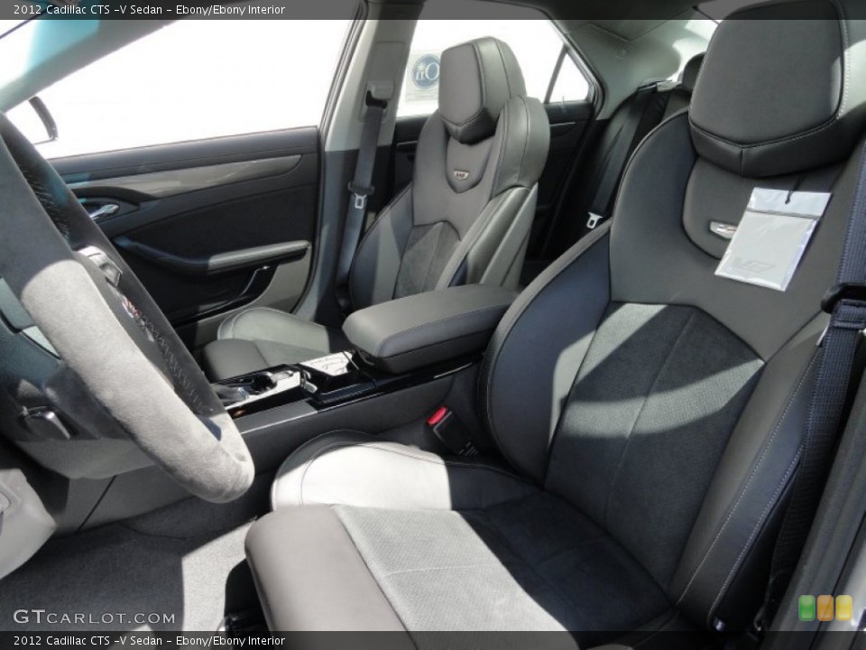 Ebony/Ebony Interior Photo for the 2012 Cadillac CTS -V Sedan #53669700