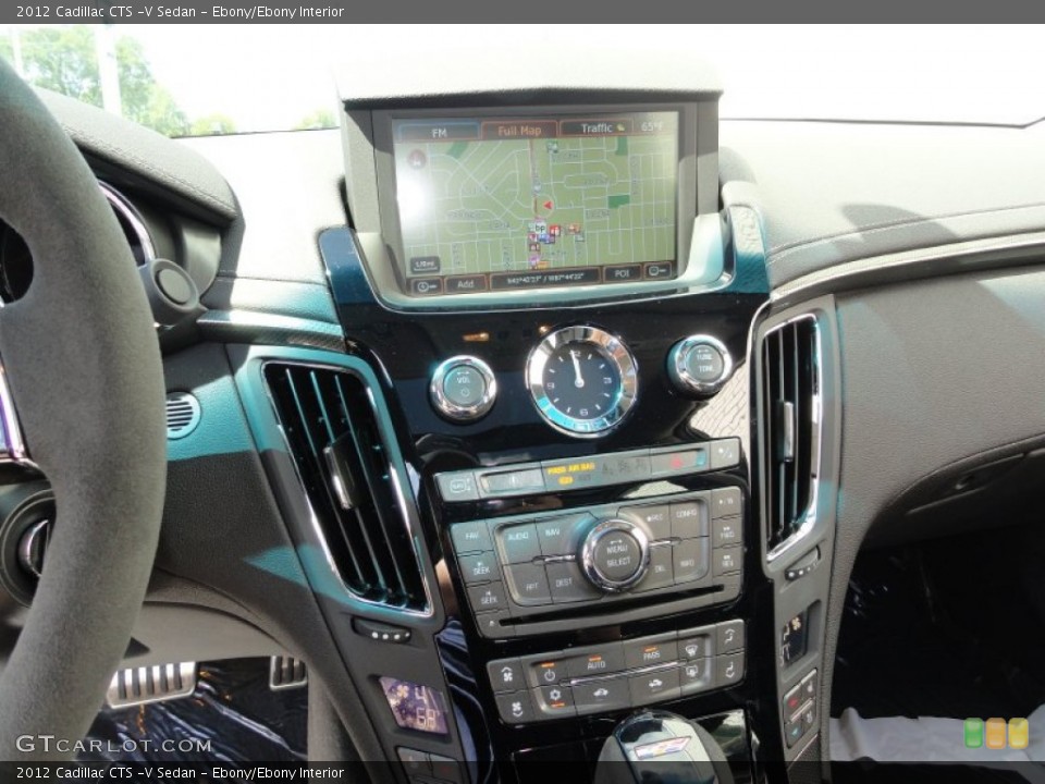Ebony/Ebony Interior Controls for the 2012 Cadillac CTS -V Sedan #53669788