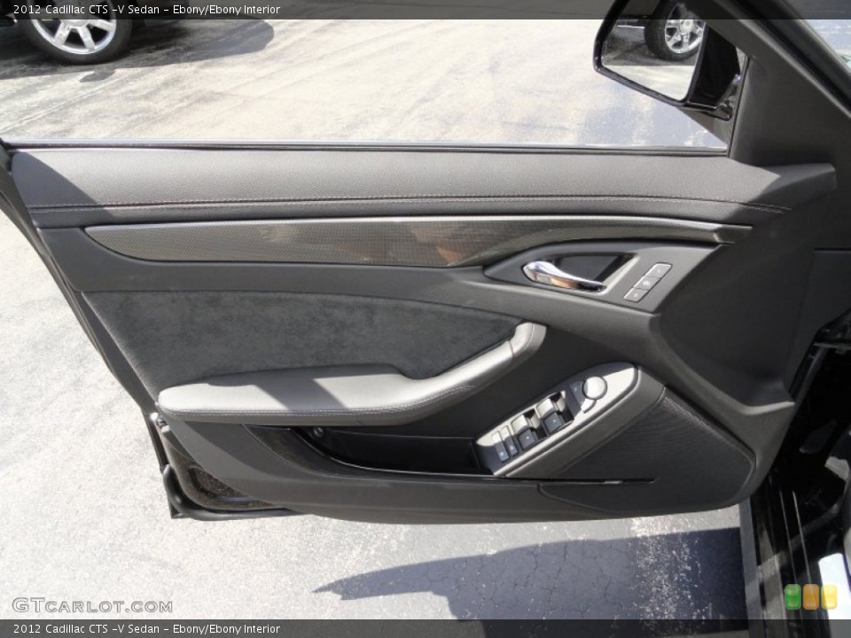 Ebony/Ebony Interior Door Panel for the 2012 Cadillac CTS -V Sedan #53669811
