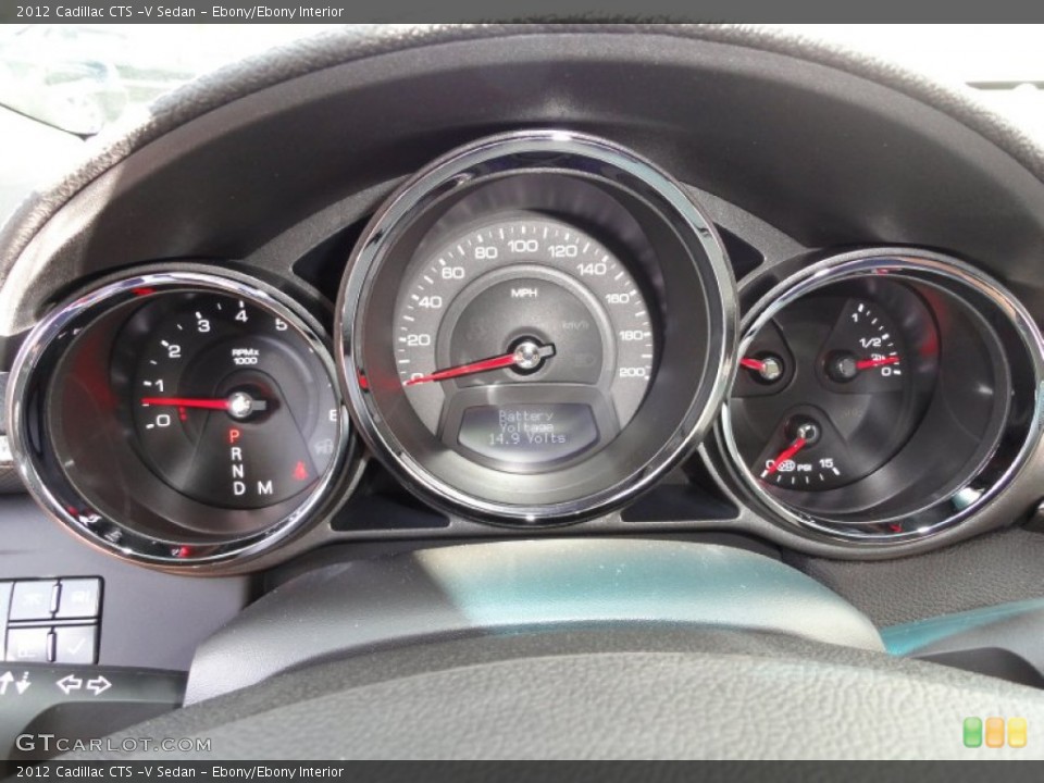 Ebony/Ebony Interior Gauges for the 2012 Cadillac CTS -V Sedan #53669818