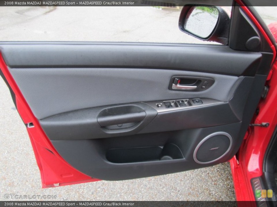 MAZDASPEED Gray/Black Interior Door Panel for the 2008 Mazda MAZDA3 MAZDASPEED Sport #53669914