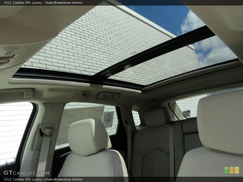 Shale/Brownstone Interior Sunroof for the 2012 Cadillac SRX Luxury #53669935