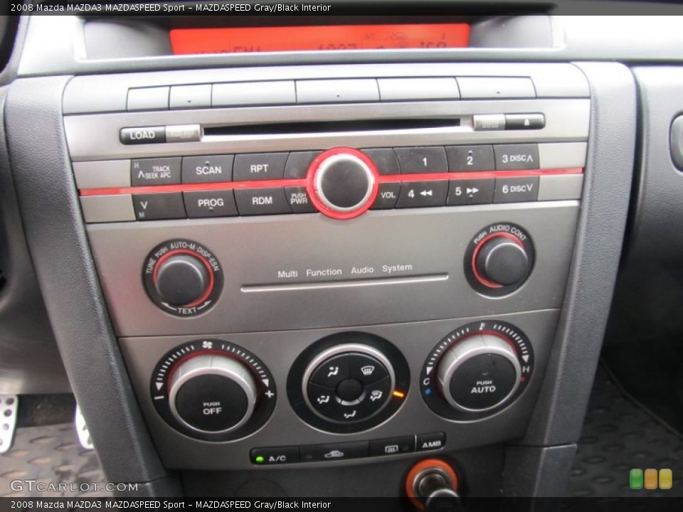 MAZDASPEED Gray/Black Interior Controls for the 2008 Mazda MAZDA3 MAZDASPEED Sport #53669959