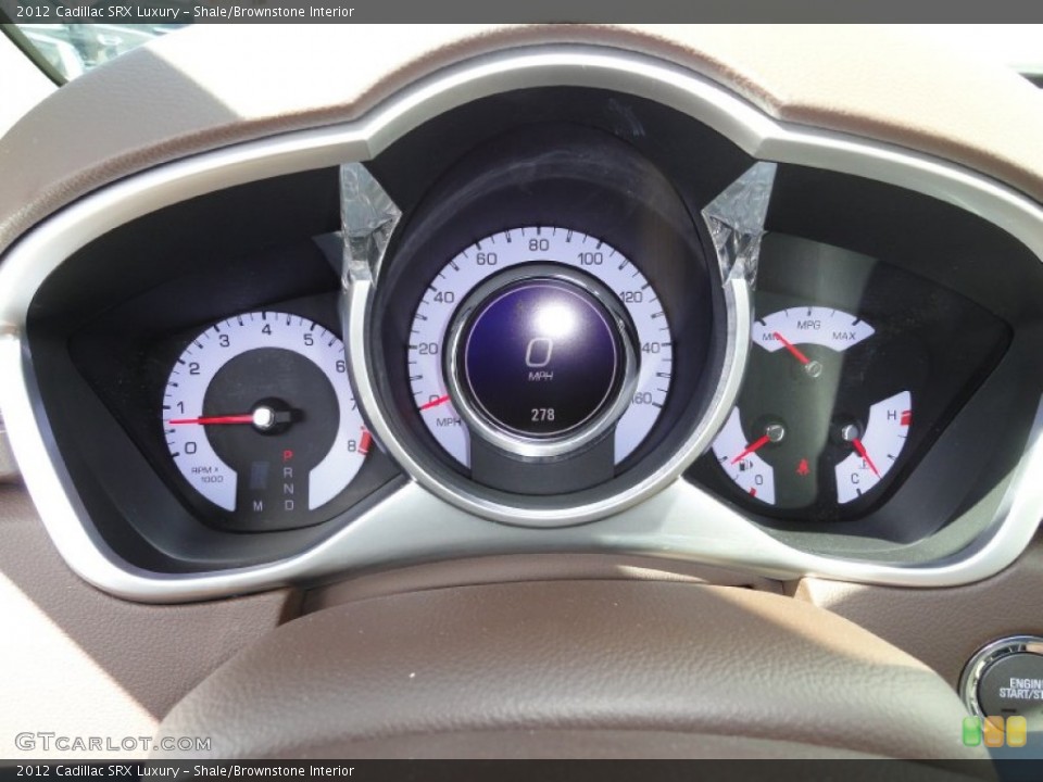 Shale/Brownstone Interior Gauges for the 2012 Cadillac SRX Luxury #53670010