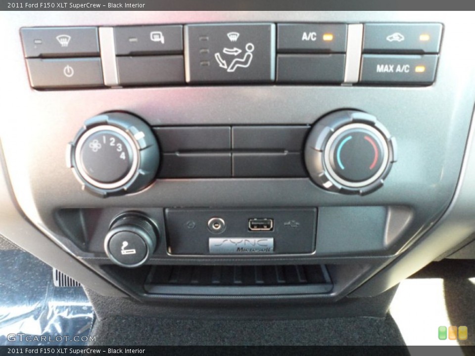 Black Interior Controls for the 2011 Ford F150 XLT SuperCrew #53673813