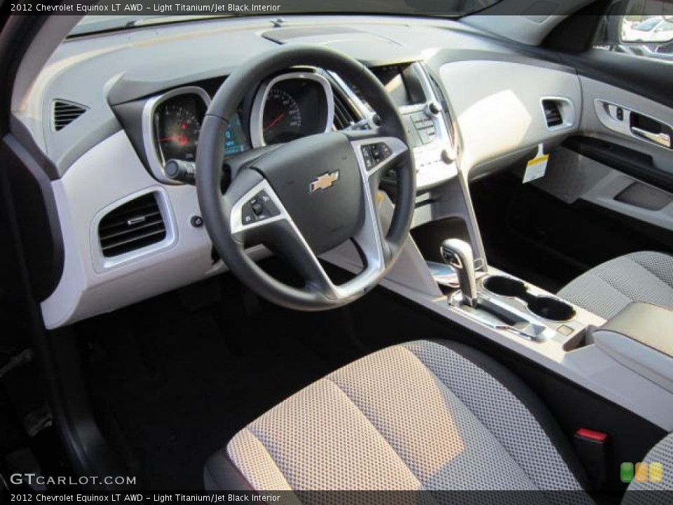 Light Titanium/Jet Black Interior Prime Interior for the 2012 Chevrolet Equinox LT AWD #53675856