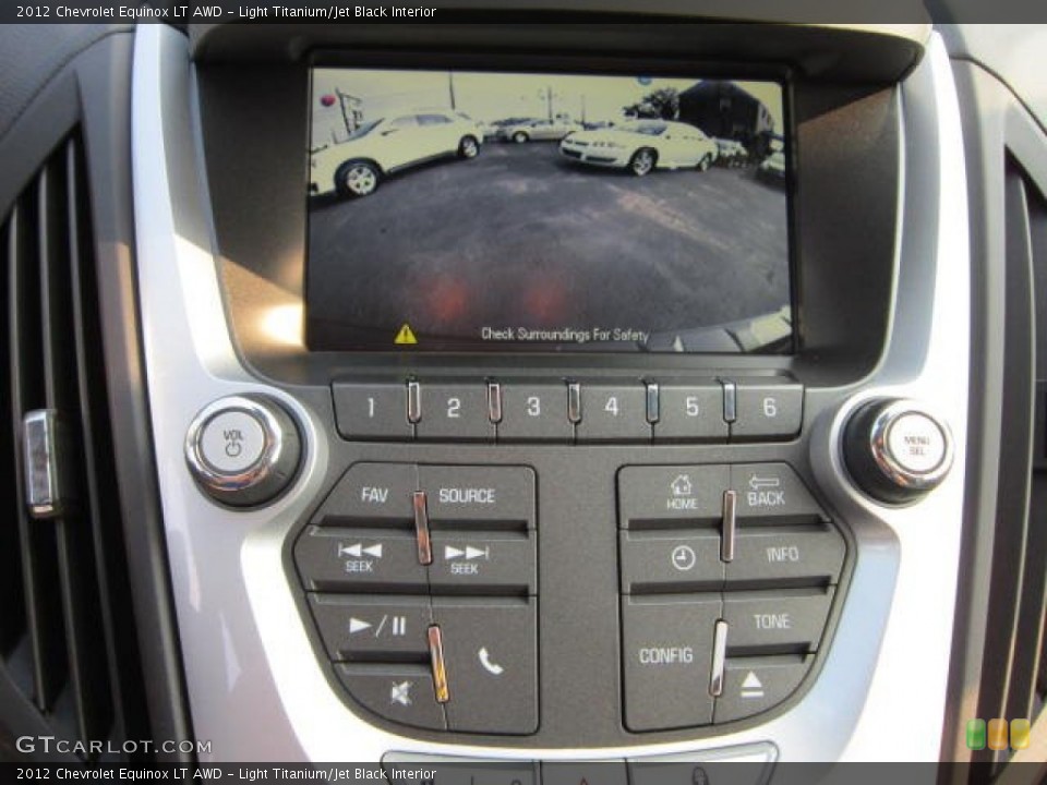 Light Titanium/Jet Black Interior Controls for the 2012 Chevrolet Equinox LT AWD #53675904
