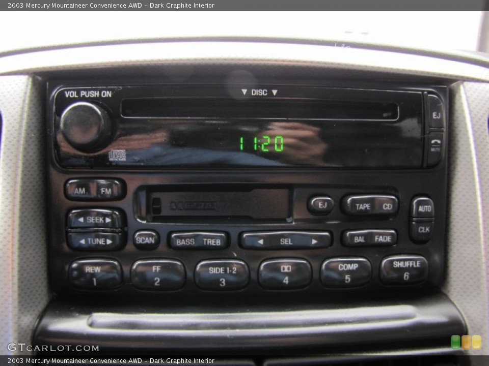 Dark Graphite Interior Audio System for the 2003 Mercury Mountaineer Convenience AWD #53676576