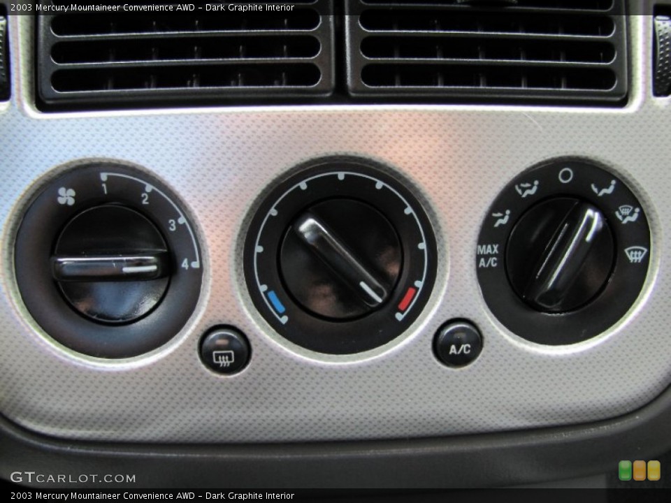 Dark Graphite Interior Controls for the 2003 Mercury Mountaineer Convenience AWD #53676582