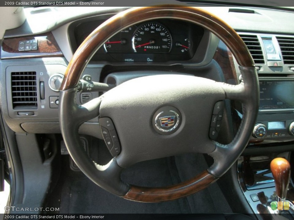 Ebony Interior Steering Wheel for the 2009 Cadillac DTS  #53676624