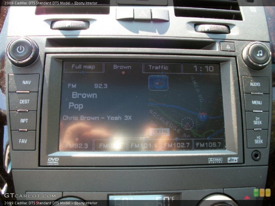 Ebony Interior Navigation for the 2009 Cadillac DTS  #53676644