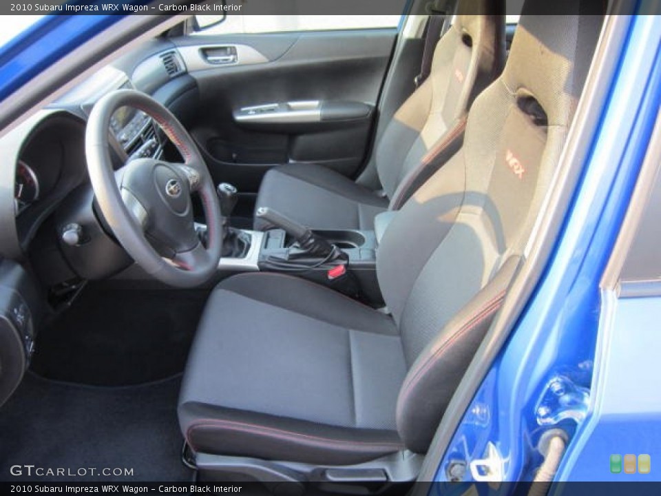 Carbon Black Interior Photo for the 2010 Subaru Impreza WRX Wagon #53676996