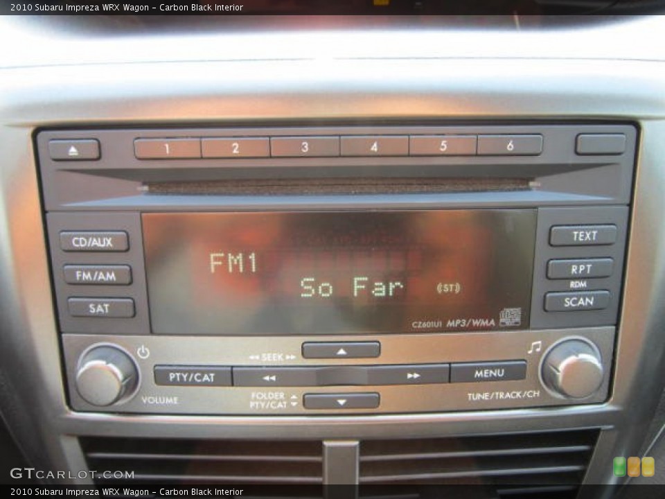 Carbon Black Interior Audio System for the 2010 Subaru Impreza WRX Wagon #53677020