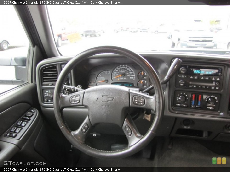 Dark Charcoal Interior Steering Wheel for the 2007 Chevrolet Silverado 2500HD Classic LT Crew Cab 4x4 #53677980