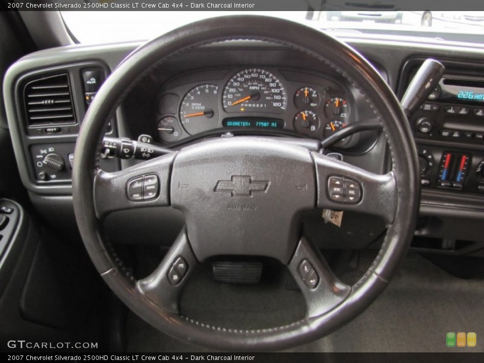 Dark Charcoal Interior Steering Wheel for the 2007 Chevrolet Silverado 2500HD Classic LT Crew Cab 4x4 #53677989