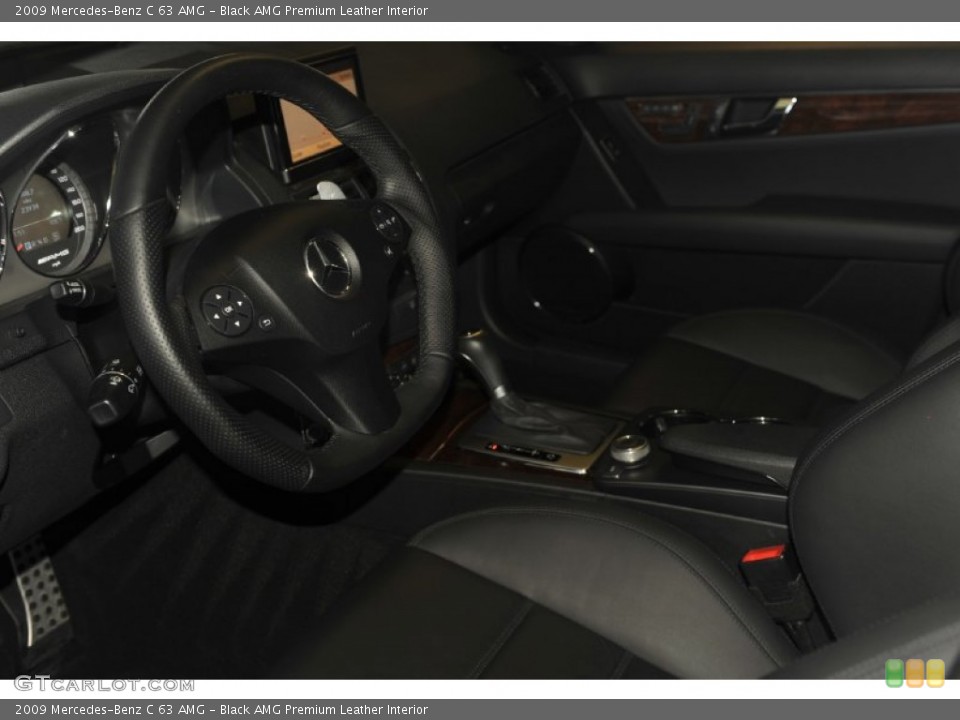 Black AMG Premium Leather Interior Photo for the 2009 Mercedes-Benz C 63 AMG #53679117