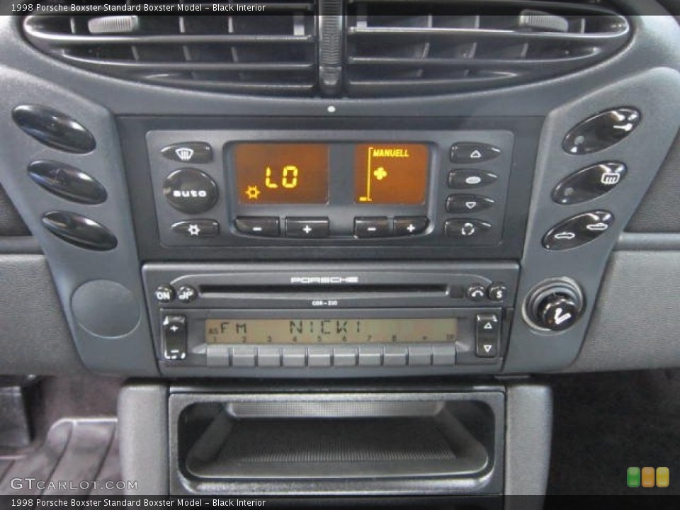 Black Interior Controls for the 1998 Porsche Boxster  #53679513