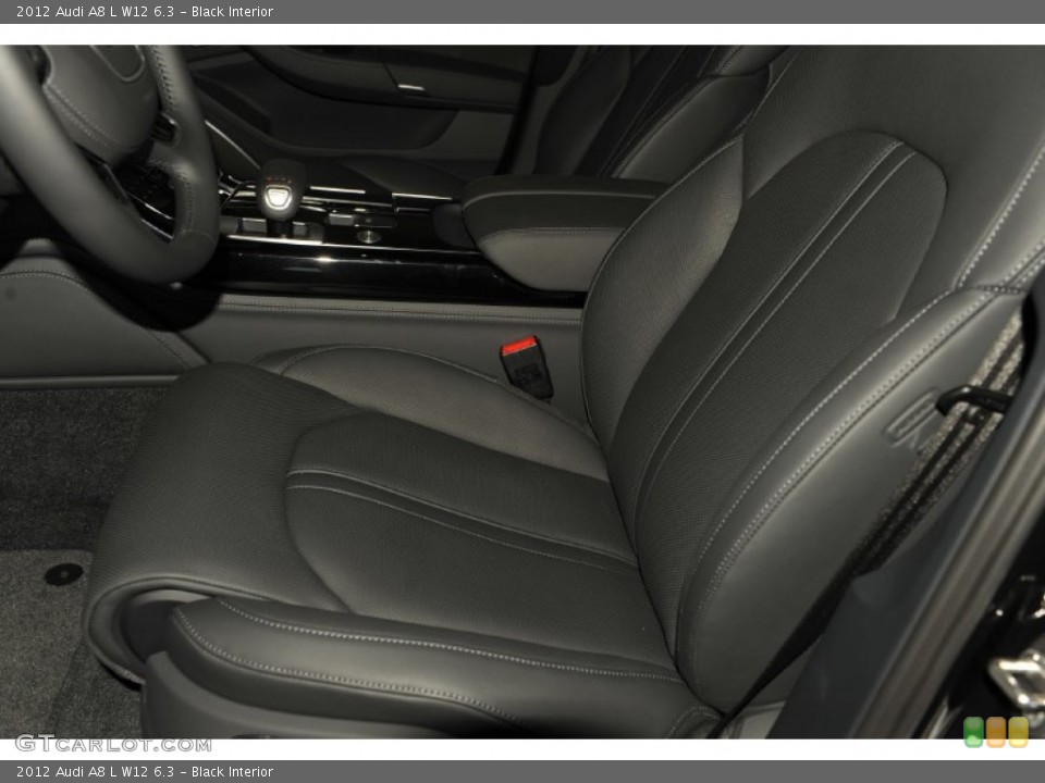 Black Interior Photo for the 2012 Audi A8 L W12 6.3 #53679738
