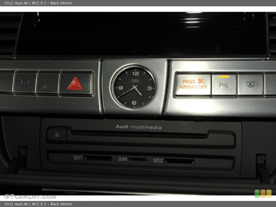Black Interior Controls for the 2012 Audi A8 L W12 6.3 #53679807