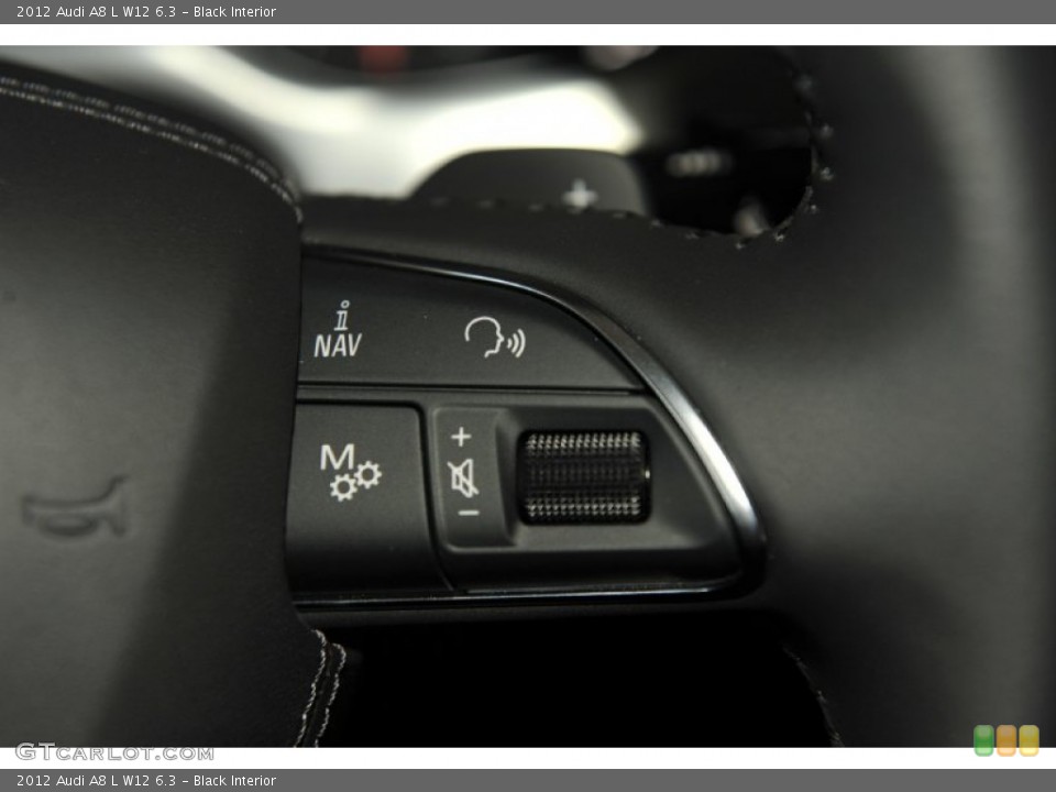 Black Interior Controls for the 2012 Audi A8 L W12 6.3 #53679834