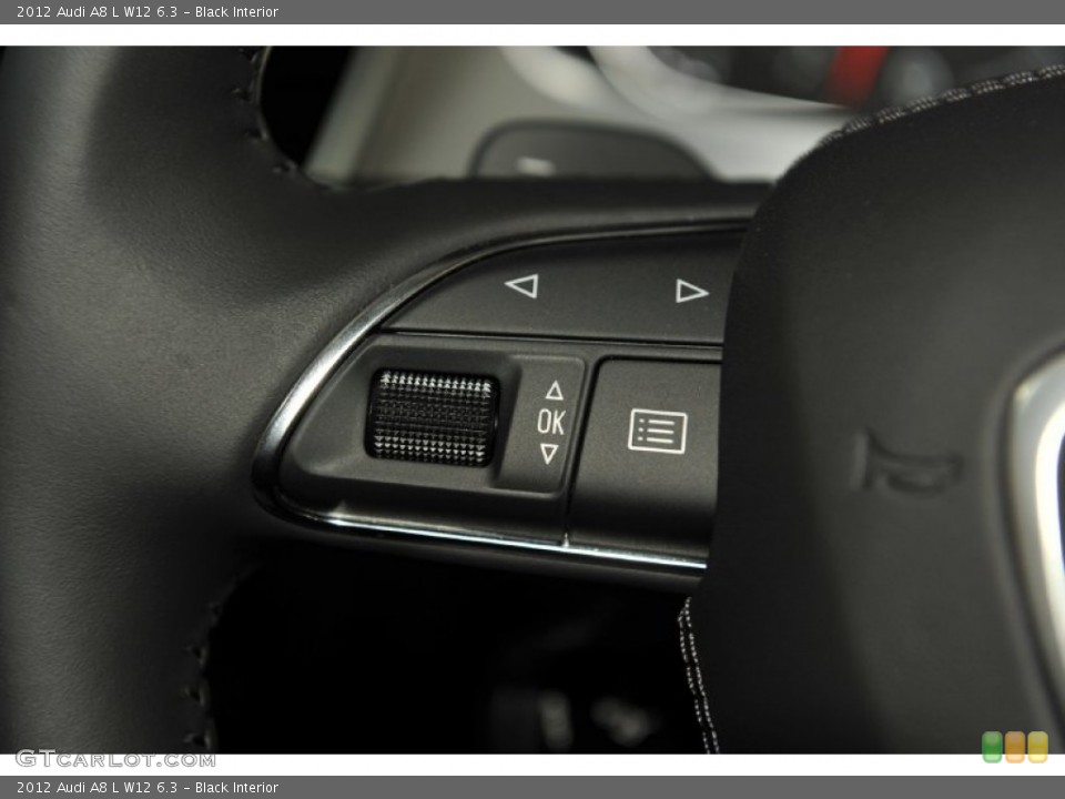 Black Interior Controls for the 2012 Audi A8 L W12 6.3 #53679846