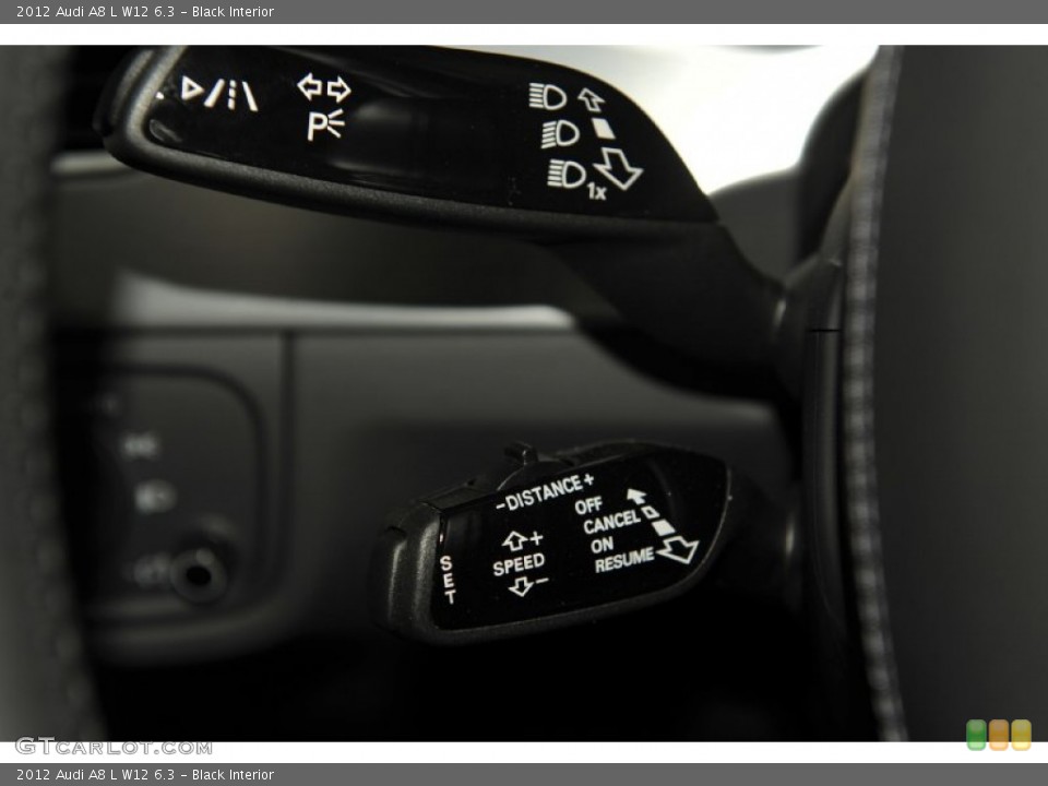 Black Interior Controls for the 2012 Audi A8 L W12 6.3 #53679858