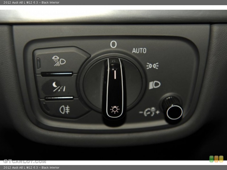 Black Interior Controls for the 2012 Audi A8 L W12 6.3 #53679861
