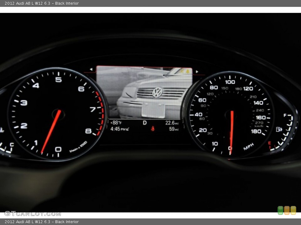Black Interior Gauges for the 2012 Audi A8 L W12 6.3 #53679867