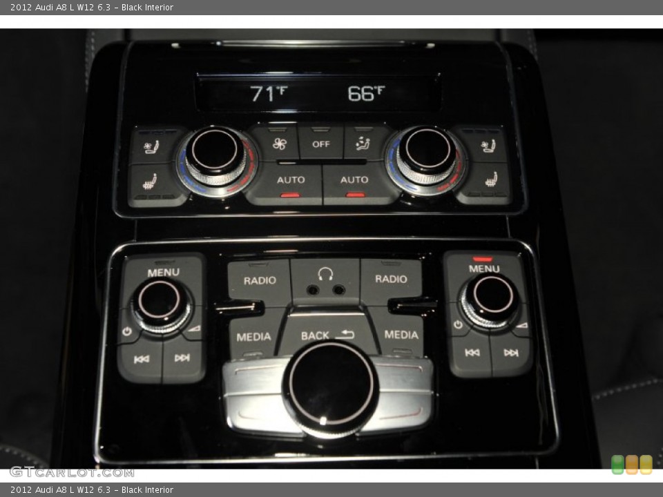 Black Interior Controls for the 2012 Audi A8 L W12 6.3 #53679921