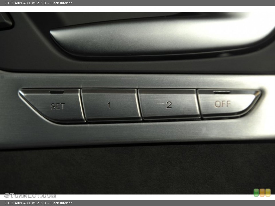Black Interior Controls for the 2012 Audi A8 L W12 6.3 #53680059