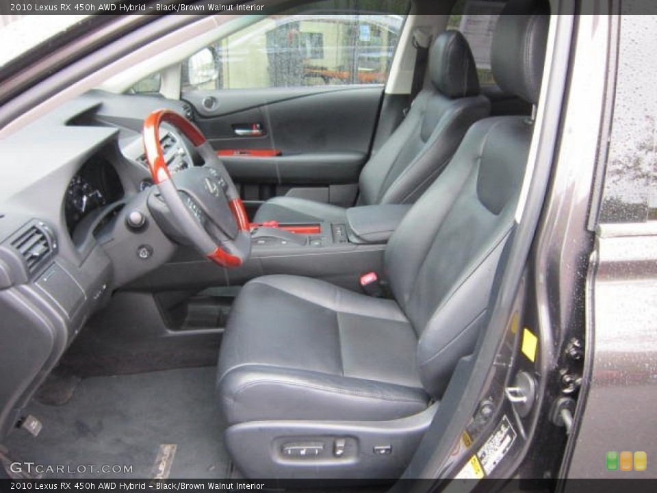Black/Brown Walnut Interior Photo for the 2010 Lexus RX 450h AWD Hybrid #53680164