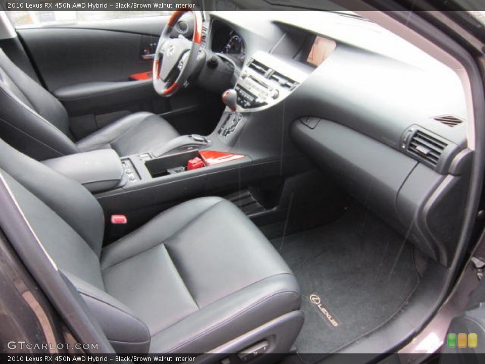 Black/Brown Walnut Interior Photo for the 2010 Lexus RX 450h AWD Hybrid #53680203