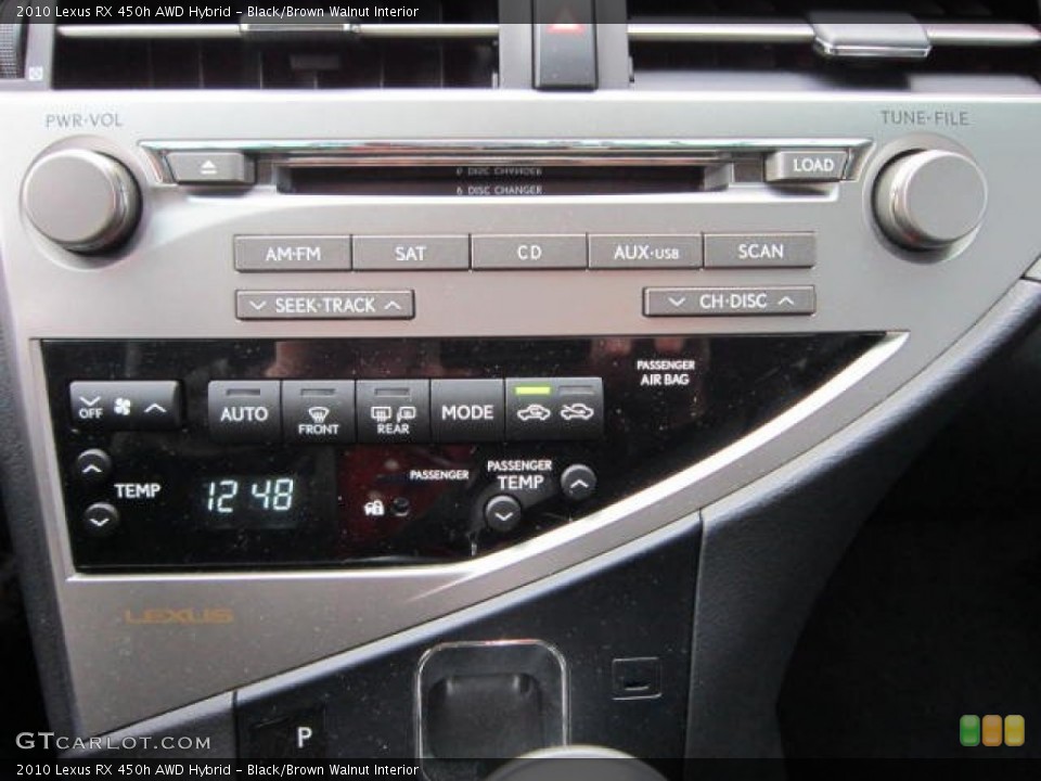 Black/Brown Walnut Interior Audio System for the 2010 Lexus RX 450h AWD Hybrid #53680218