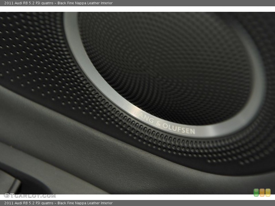 Black Fine Nappa Leather Interior Audio System for the 2011 Audi R8 5.2 FSI quattro #53680266