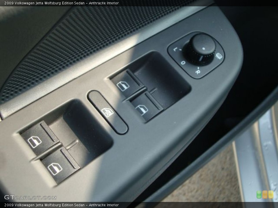 Anthracite Interior Controls for the 2009 Volkswagen Jetta Wolfsburg Edition Sedan #53683029