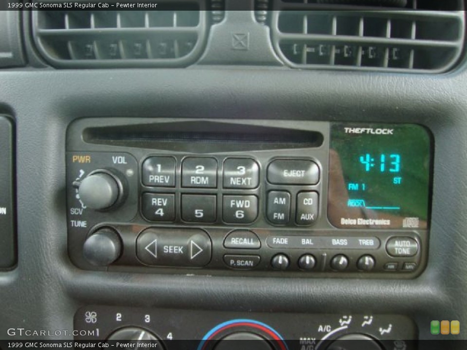 Pewter Interior Audio System for the 1999 GMC Sonoma SLS Regular Cab #53683788