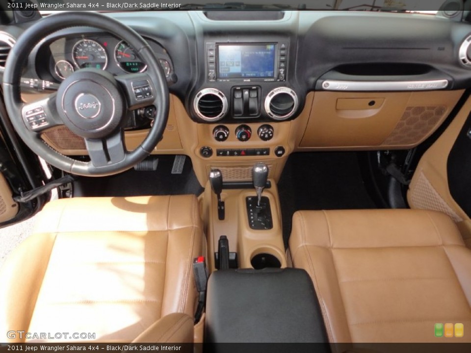 Black/Dark Saddle Interior Dashboard for the 2011 Jeep Wrangler Sahara 4x4 #53685426