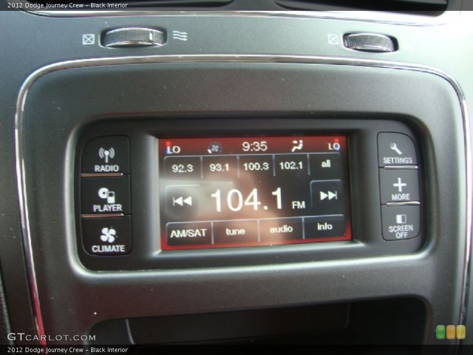 Black Interior Controls for the 2012 Dodge Journey Crew #53687073