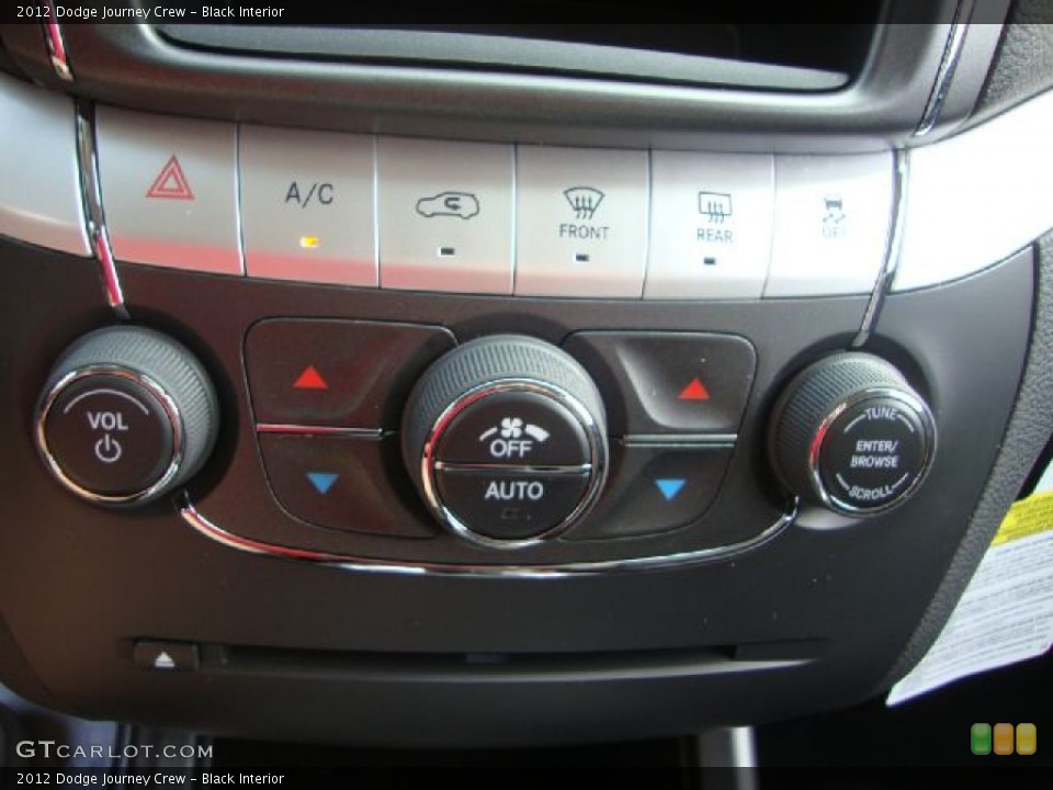 Black Interior Controls for the 2012 Dodge Journey Crew #53687076