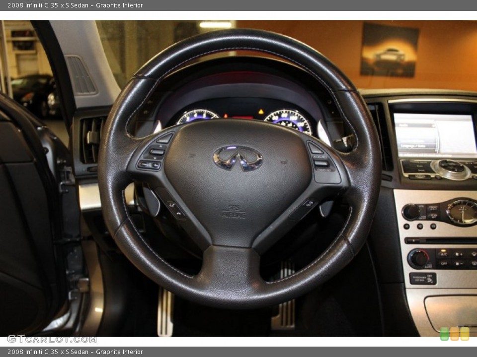 Graphite Interior Steering Wheel for the 2008 Infiniti G 35 x S Sedan #53687217
