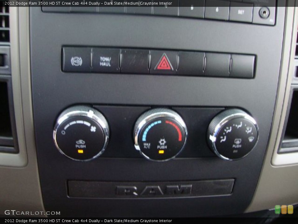 Dark Slate/Medium Graystone Interior Controls for the 2012 Dodge Ram 3500 HD ST Crew Cab 4x4 Dually #53687337