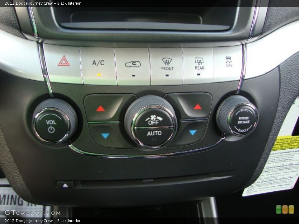 Black Interior Controls for the 2012 Dodge Journey Crew #53687457