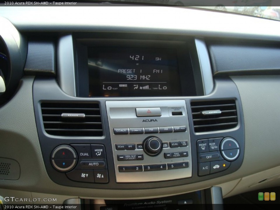 Taupe Interior Controls for the 2010 Acura RDX SH-AWD #53688228
